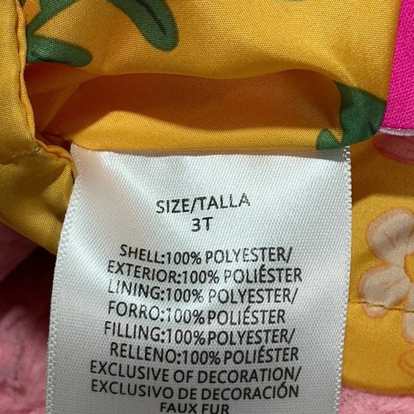 Disney Floral Minnie Mouse Reversible Puffer Jacket - Picture 14 of 15